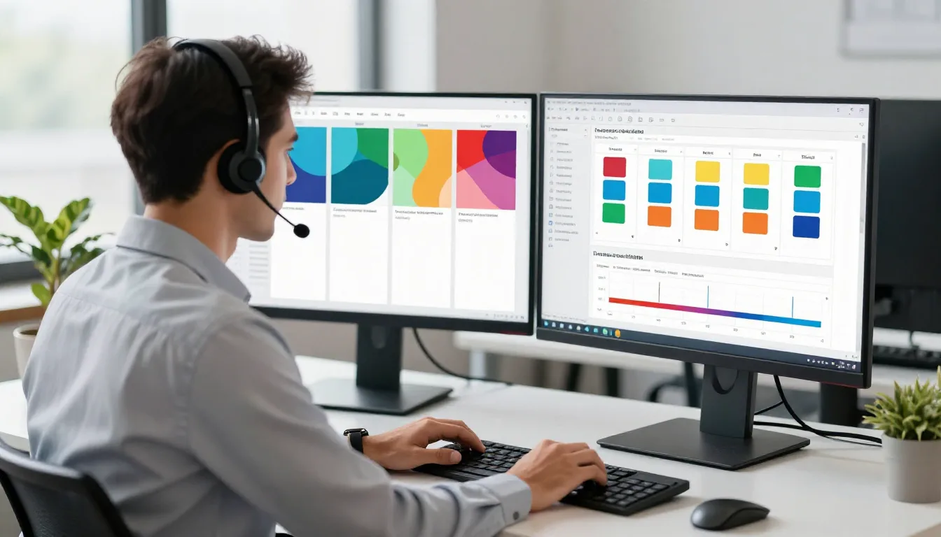 Менеджер обрабатывает заявки с сайта в CRM